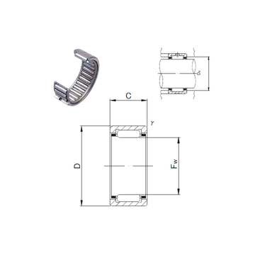 NK7/12M JNS Needle Roller Bearings #1 small image