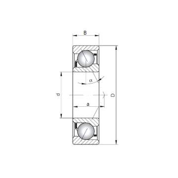 7413 B ISO Angular Contact Ball Bearings #1 small image