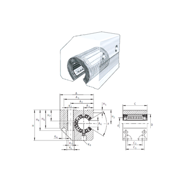 KGSC50-PP-AS INA Linear Bearings #1 small image